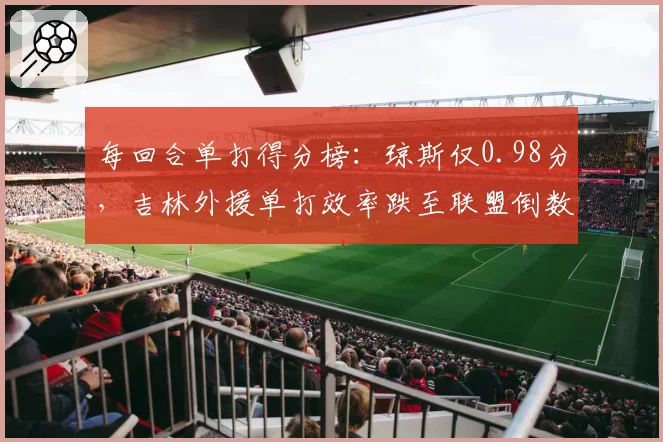 每回合单打得分榜：琼斯仅0.98分，吉林外援单打效率跌至联盟倒数